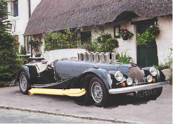 Streached Morgan fitted with a Falconer 600 CID V12.