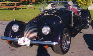 Lisa Holly and her new Morgan Vern as passenger